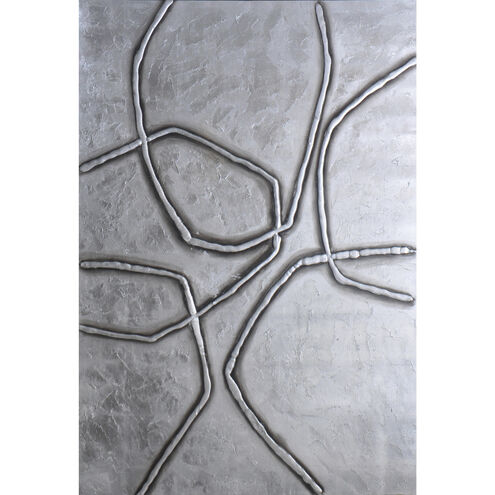 Silver Rocks 60 X 40 inch Hand Painted Art